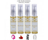 Menjewell Premium Luxury Perfume Gift Set For Women 4x 0.3 Fl.oz. Pocket Perfume | Long Lasting